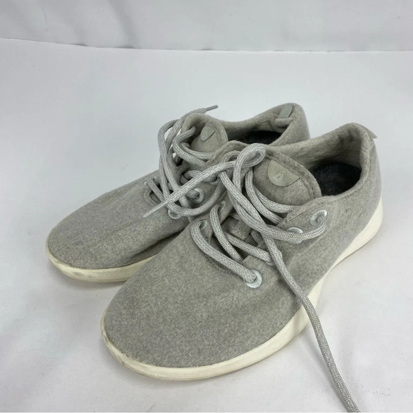 Allbirds Womens 7 Light Gray Wool Runners Athletic Tennis Shoes Lace-up - Picture 4 of 7